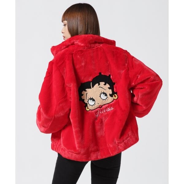 GUESS／ゲス／GO BETTY BOOP FUR JACKET／ファージャケット