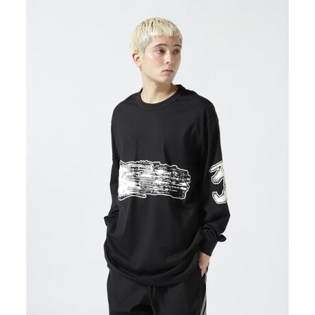 Y-3／ワイスリー／GFX LS TEE／グラフィックロングスリーブTシャツ 