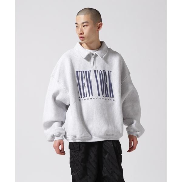 alexanderwang／アレキサンダーワン／HALF ZIP SWEATSHIRT WITH N