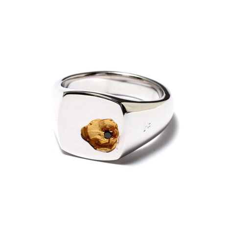 TOMWOOD／トムウッド／Mined Ring Small Black Diamond  