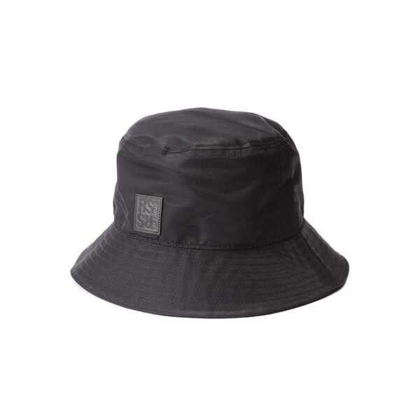 ラフシモンズ 帽子　レザー　ハット RAFSIMONS／ラフシモンズ／Bucket Hat With Small Leater／バケット