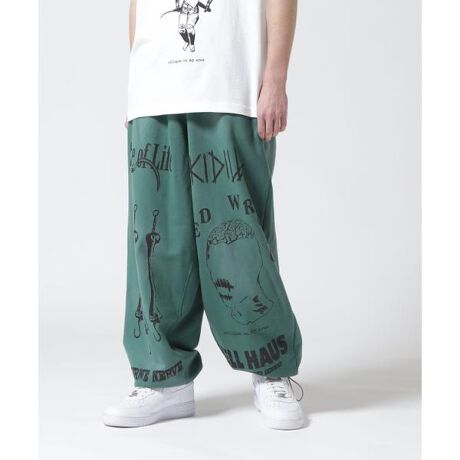 KIDILL キディル DISTRESSED FABRIC バギースウェットパンツ エルエイチピー LHP
