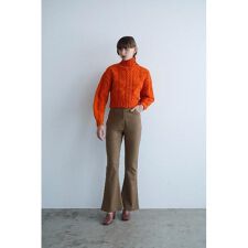 CLANE／クラネ／TWILL BELL BOTTOM PANTS／ツイルベルボトムパンツ