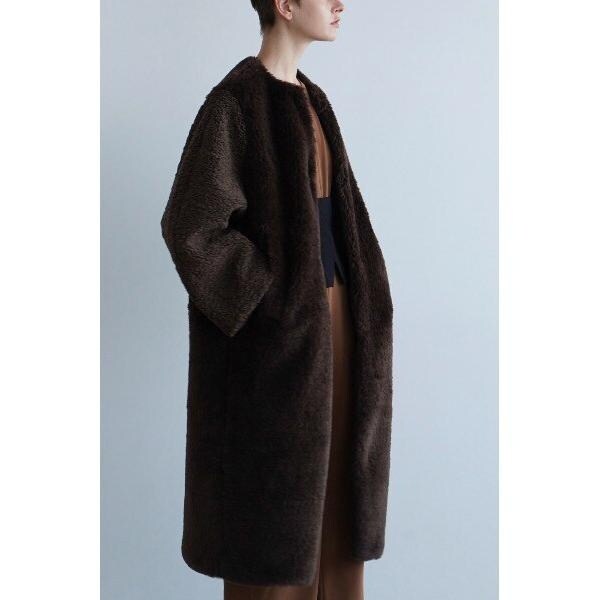 CLANE／クラネ／MIX FUR COCOON COAT／ミックスファーコクーン