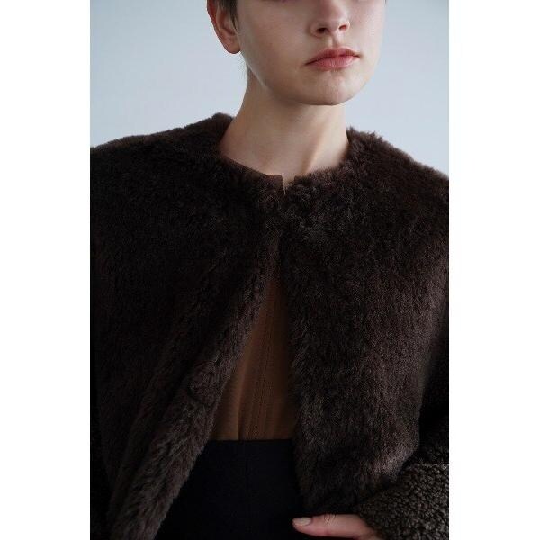 美品　CLANE ミックスファーコクーンコート CLANE - ミックス ファー コクーン コート - MIX FUR COCOON