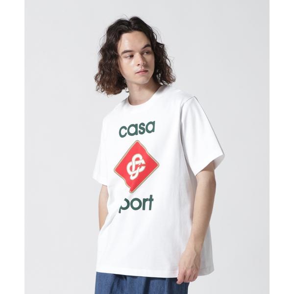 CASABLANCA／カサブランカ／SCREEN PRINTED UNISEX T-SHIRT／ロゴ