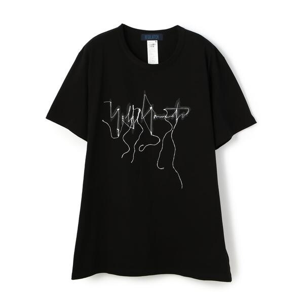 Y-3 ヨウジヤマモト シグネチャー ロゴ Tシャツ L 黒 オーバーサイズ Y-3 ヨウジヤマモト シグネチャー ロゴ Tシャツ L 黒 オーバー