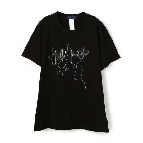 Yohjiyamamoto／ヨウジヤマモト／シグネチャー プリント 半袖tee 