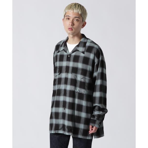 SUGARHILL／シュガーヒル／OMBRE PLAID LOOSE OPEN COLLAR BLO | エルエイチピー(LHP) |  マルイウェブチャネル