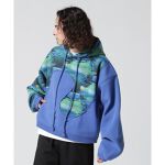 ERL／イーアールエル／PRINT SWIRL FLEECE HOODIE／パーカー 