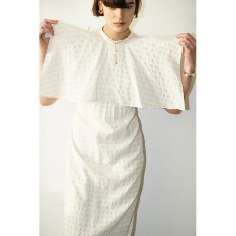 CLANE／クラネ／GINGHAM CHECK HANDKERCHIEF ONE PIECE 