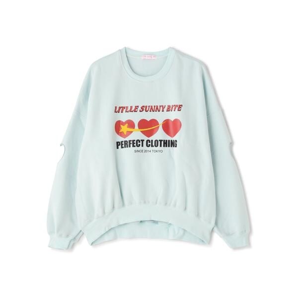 LittleSunnyBite／リトルサニーバイト／Message big sweat top／スウ | エルエイチピー(LHP) |  マルイウェブチャネル