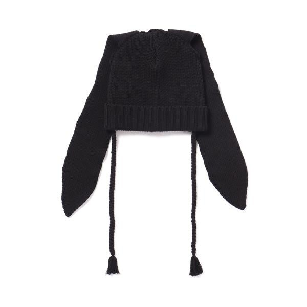 トット すのチル うさ耳ニット帽子 ブラック 旧タイプ Man トット すの