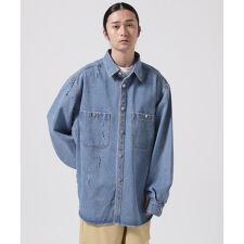 WHITELAND／ホワイトランド／OVER SIZE DENIM SHIRTS
