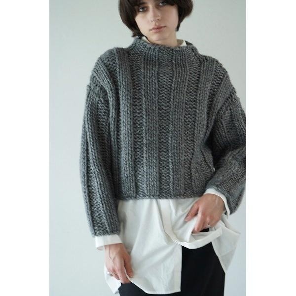 CLANE／クラネ／BULKYRIBHANDKNITTOPS