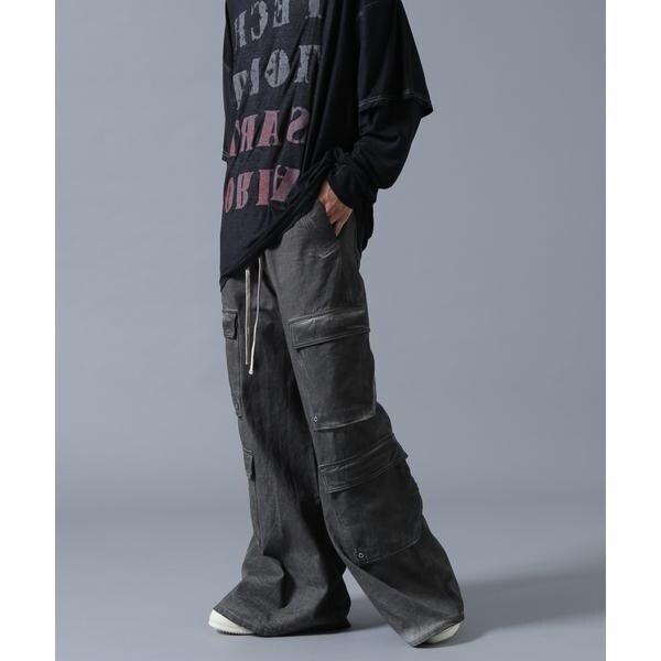 DankeSchon ST TWILL FLARE CARGO PANTS DankeSchon】ST TWILL ZIP