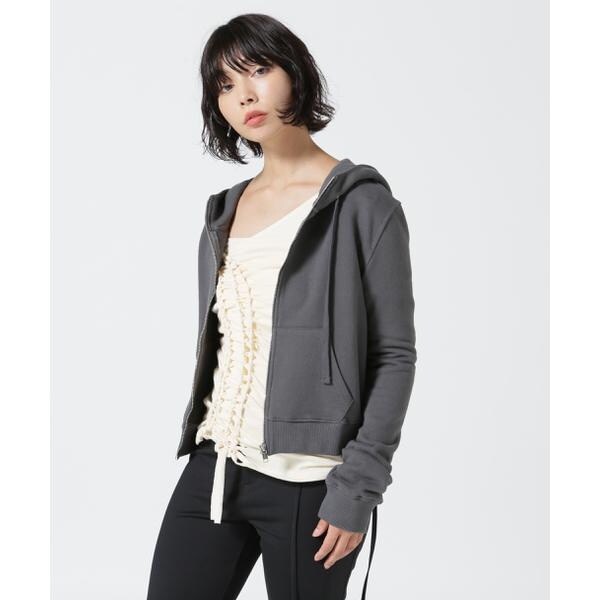 トップス Nache sweatshirt NACHE／ナチェ／CROPPED HOODIE ZIP-UP | エルエイチピー(LHP
