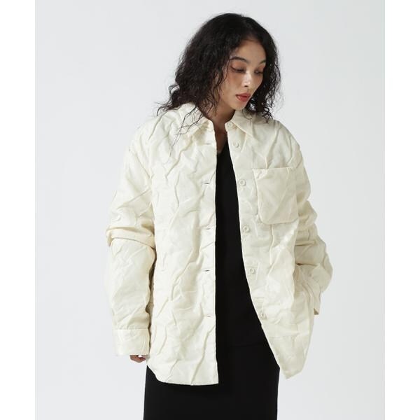CLANE／クラネ／PADDED CRUMPLY SHIRT JACKET | エルエイチピー(LHP