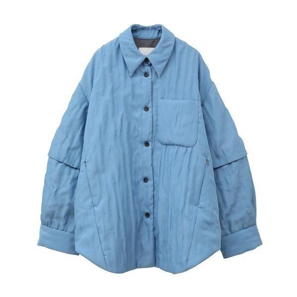 CLANE PADDED CRUMPLY SHIRT JACKET ブルー 1 【公式通販】