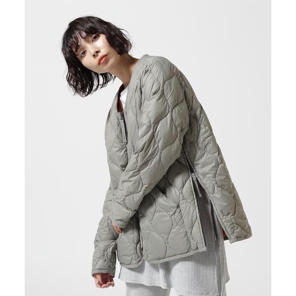 TAION／タイオン／MILITARY W-ZIP V NECK DOWN JACKET