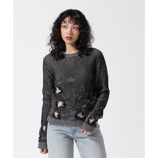 MM6 Maison Margiela 黒 ニット ボリュームスリーブニット