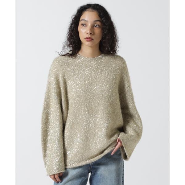 MANOF／マノフ／SHAGGY LAME KNIT TOPS | エルエイチピー(LHP