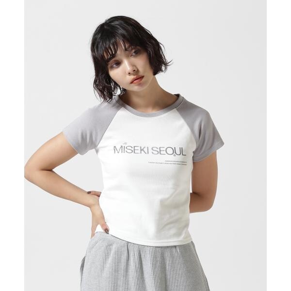 トップス MISEKI SEOUL Raglan logo short sleeves MisekiSEOUL／ミセキソウル／RAGLAN LOGO SHORT SLEEVES