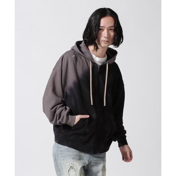DankeSchon／ダンケシェーン／TIEDYE ZIP HOODIE