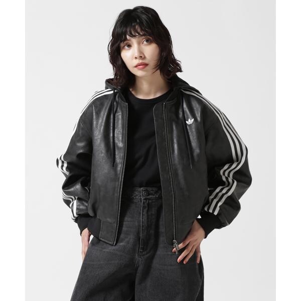 adidas Originals／アディダス オリジナルス／FAUX LEATHER JACKET