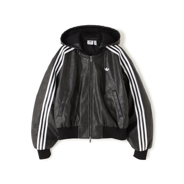 ジャケット・アウター adidas Originals Faux Jacket adidas Originals Faux L jacket Black | Dressinn
