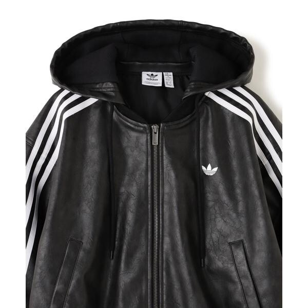 ジャケット・アウター adidas Originals Faux Jacket adidas Originals Faux L jacket Black | Dressinn