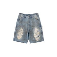 WHITELAND／ホワイトランド／DENIM DOUBLE KNEE SHORT PANT