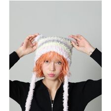 SIS／エスアイエス／ボンボンネコミミニットCAP
