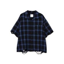 DankeSchon/ダンケシェーン/OMBRE CHECK DAMEGE S/S SHIRTS