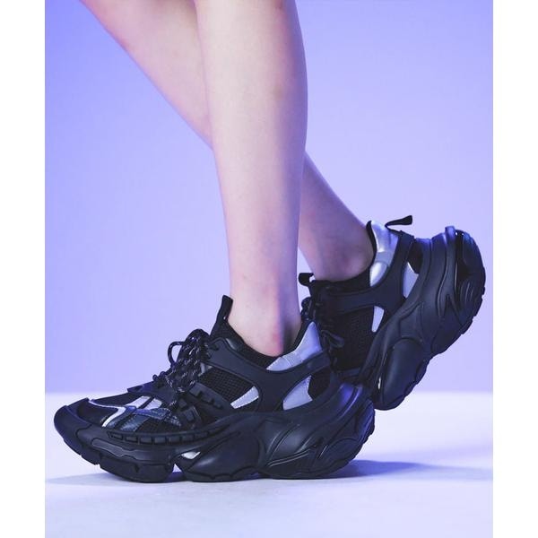 ミキオサカベ grounds スニーカー レース ブラック パンプス 中古・古着通販】grounds (グラウンズ) MIKIO SAKABE