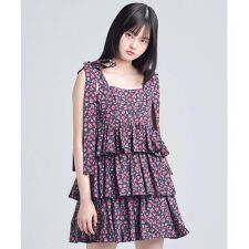 littlesunnybite／リトルサニーバイト／rose tiered dress