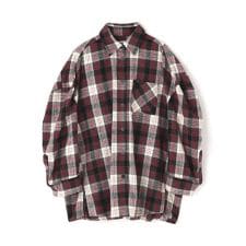 neuron／にゅうろん／オーバーチェックシャツ