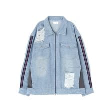 neuron／にゅうろん／デニムジャージジャケット