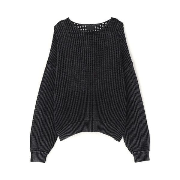 【極美品/超希少】ヨウジヤマモト 社長柄 丸首 サマーニット LHP トップス Yohji Yamamoto - 極美品◎ヨウジヤマモト 長袖ニット 3D