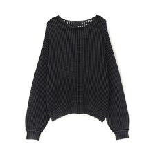 DankeSchon／ダンケシェーン／CHEMICAL MESH KNIT CREWNECK