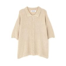 WHITELAND／ホワイトランド／KNIT S／S SHIRT