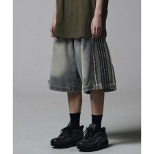 NOT4NERD／ノットフォーナード／THORNS LINE CUT OFF SHORTS