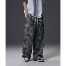 NOT4NERD／ノットフォーナード／CAMO MULTI CARGO SWEAT PANTS