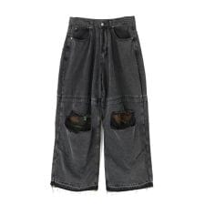 NOT4NERD／ノットフォーナード／CAMO PATCHWORK DENIM PANTS
