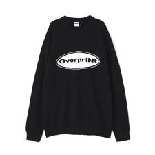 overprint／オーバープリント／OVAL V COTTON KNIT