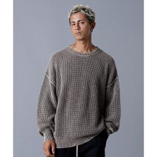 DankeSchon／ダンケシェーン／PIGMENT CHEMICAL AZE CREWNECK