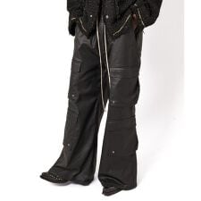 DankeSchon／ダンケシェーン／COATING FLARE CARGO PANTS