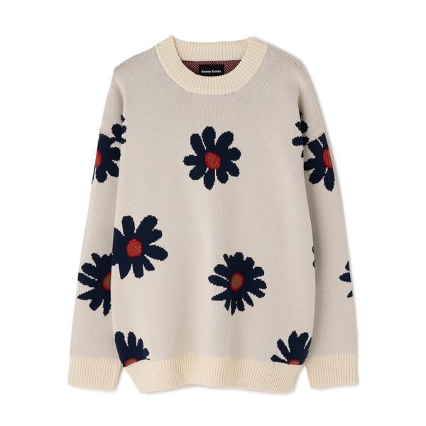 Yohji Yamamotoフラワー 花柄 ニット ベスト 21aw ヨウジ Yohji Yamamoto POUR HOMME - Floral Patterned Knits - – THE