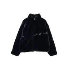 DankeSchon／ダンケシェーン／ECO FUR STAND BLOUSON BLACK