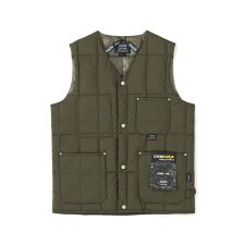 TAION／タイオン／WORK V NECK BUTTON DOWN VEST